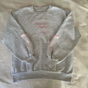 Heather Gray Crewneck Fleece Sweatshirt